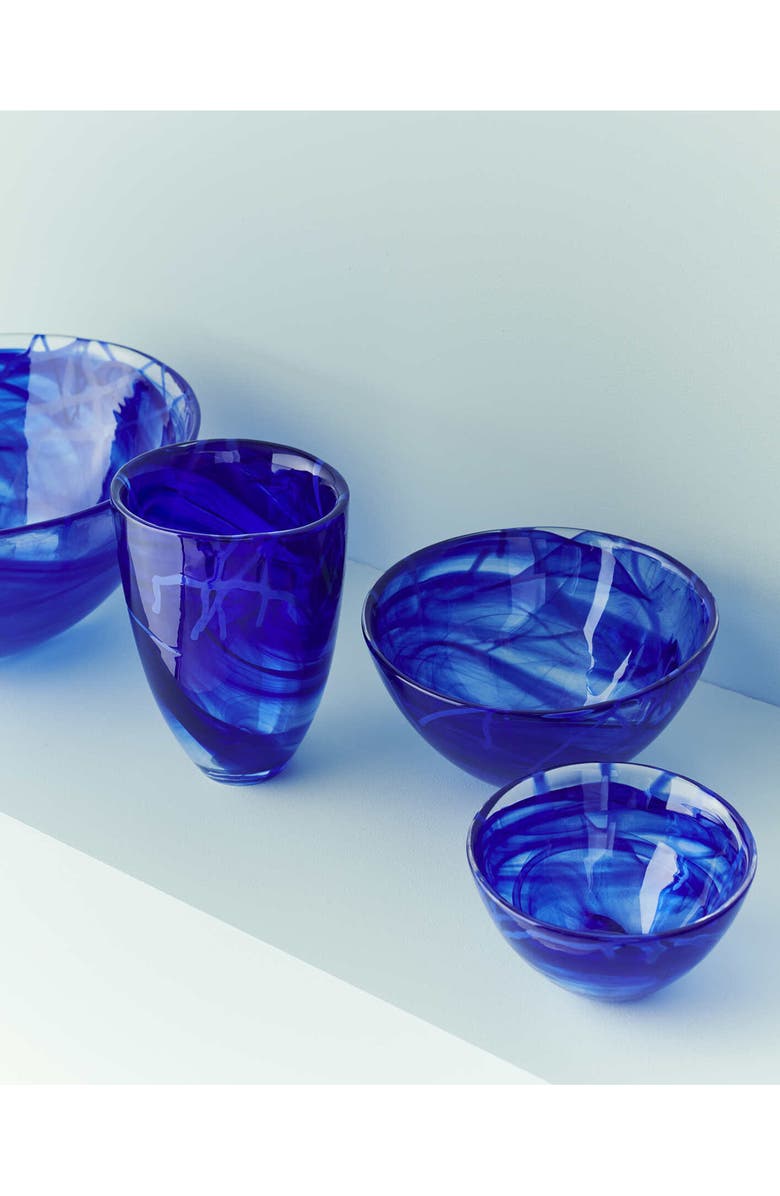 Kosta Boda Contrast Vase, Alternate, color, Blue