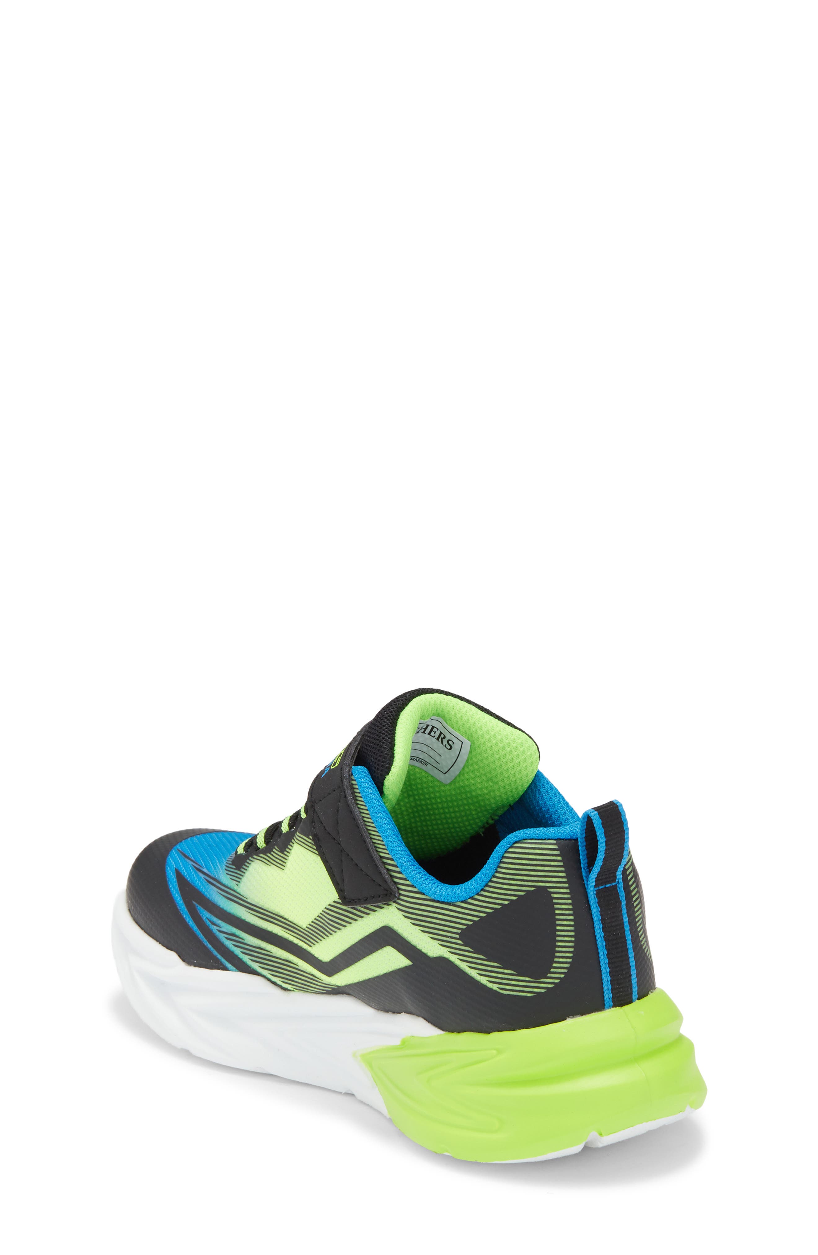 SKECHERS Kids' S-Lights<sup>®</sup> Flex-Glow Ultra Sneaker, Alternate, color, Black/ Blue/ Lime