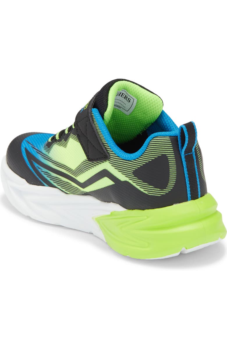 SKECHERS Kids' S-Lights<sup>®</sup> Flex-Glow Ultra Sneaker, Alternate, color, Black/ Blue/ Lime