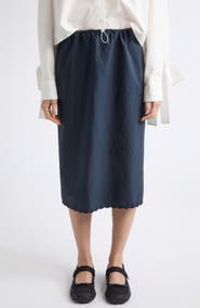 Cecilie Bahnsen Cbbria Embroidered Taffeta Midi Skirt