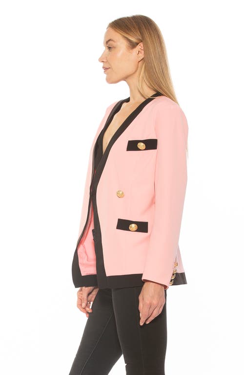 Alexia Admor Emele Oversize Contrast Trim Blazer