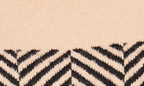 Halogen ® Herringbone Mock Neck Cotton Blend Sweater In Multi