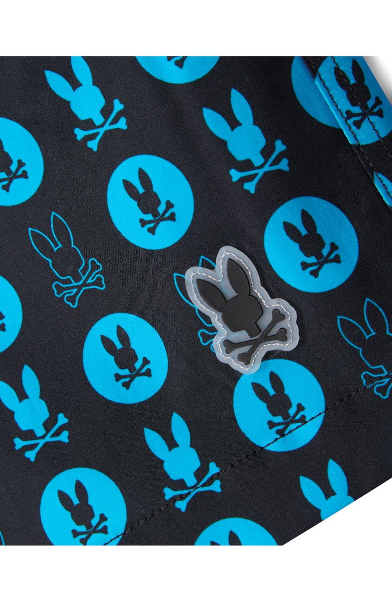 Psycho Bunny Arnold Print Swim Trunks, Alternate, color, 
