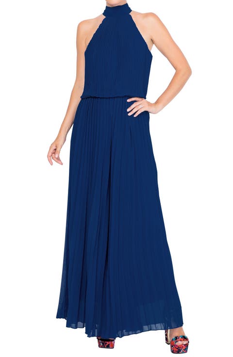 Wild Orchid Pleat Jumpsuit