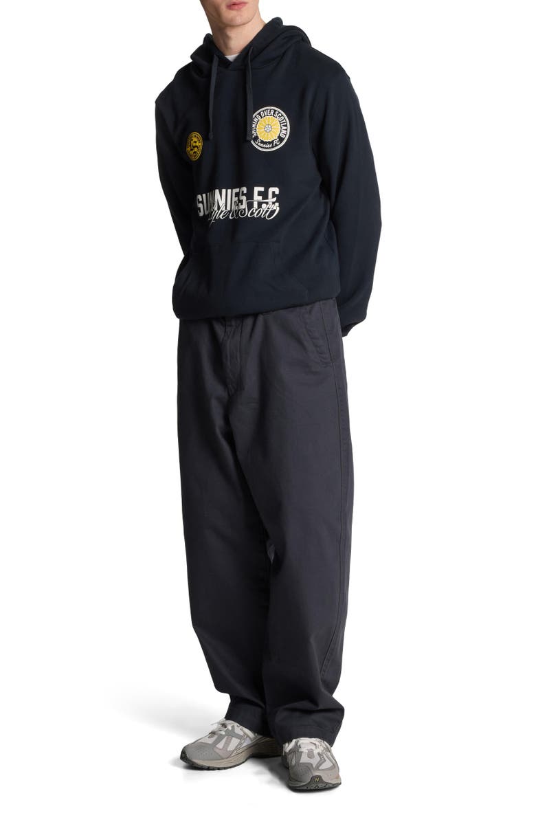 Lyle & Scott Sunnies FC Graphic Pullover Hoodie, Alternate, color, Dark Navy