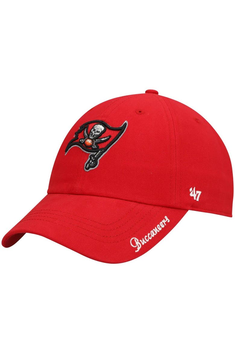 Women's '47 Red Tampa Bay Buccaneers Miata Clean Up Secondary Adjustable Hat, Main, color, Red