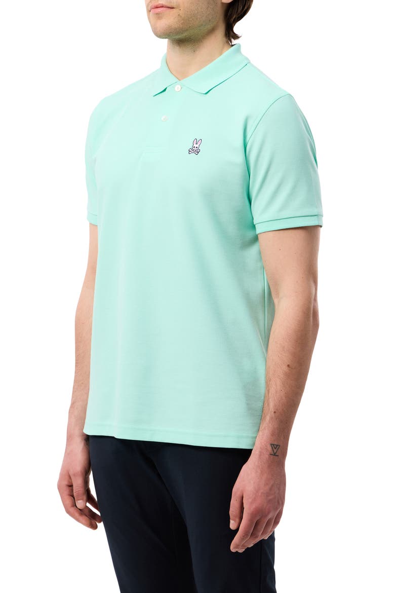 The Classic Slim Fit Piqué Polo, Alternate, color, BEACH GLASS
