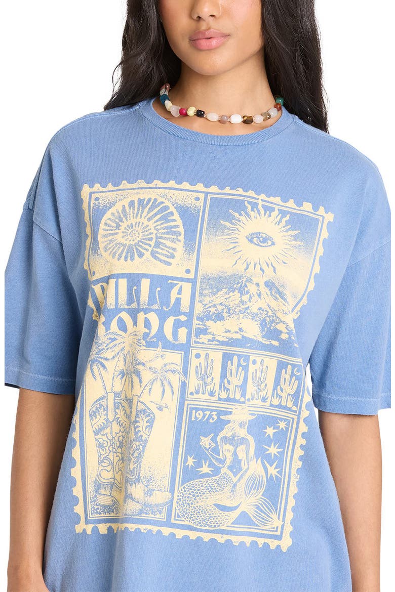 Across Skies Graphic Oversized T-shirt, Alternate, color, BLUE HORIZON