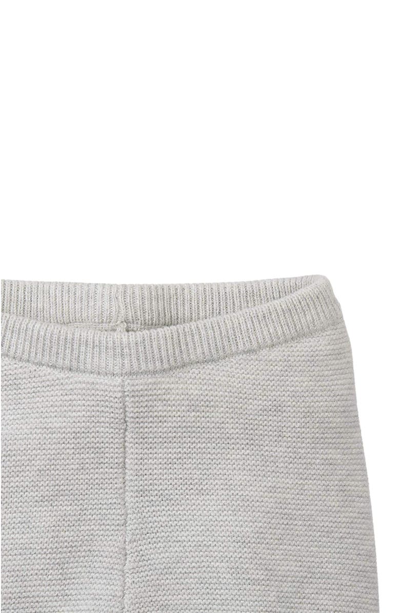 Hope & Henry Baby Faux Fur Hooded Sweater Set, Alternate, color, Gray With Gray Faux Fur