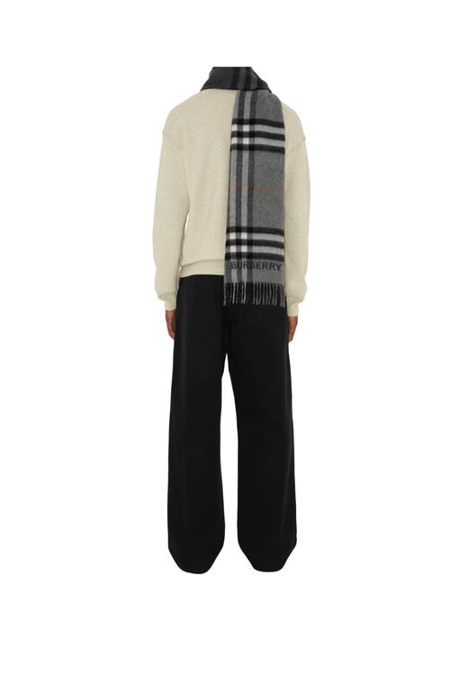 BURBERRY BURBERRY CONTRAST CHECK CASHMERE SCARF