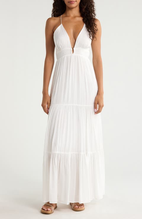 Open Back Maxi Cover-Up Dress