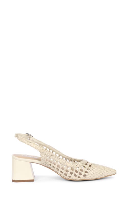 Saint G Calli Woven Slingback Pump In Ivory