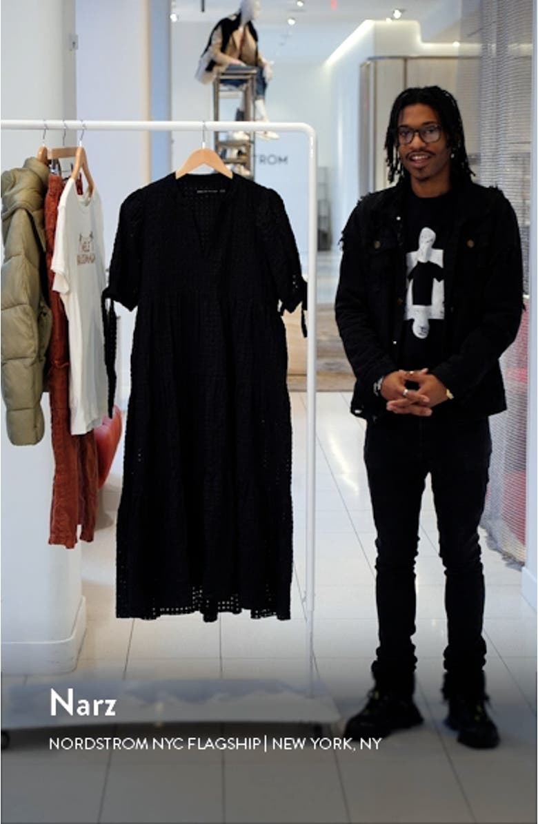 Gingham Tiered Midi Dress, sales video thumbnail