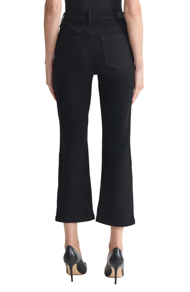 Jones New York Lexington High Waist Crop Flare Jeans, Alternate, color, Onyx Wash