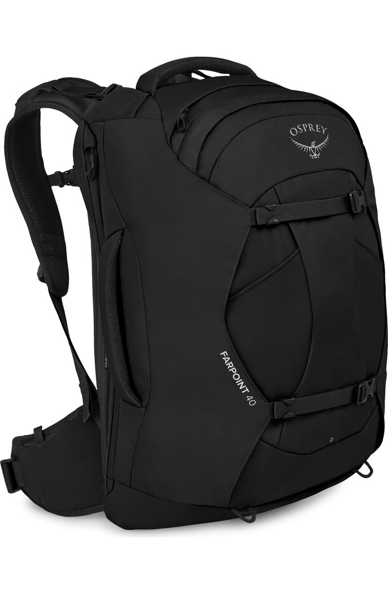 Osprey Farpoint 40-Liter Travel Carry-On Backpack, Alternate, color, Black