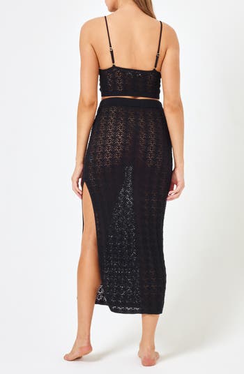 Sweet Talk Open Stitch Cover-Up Midi Skirt