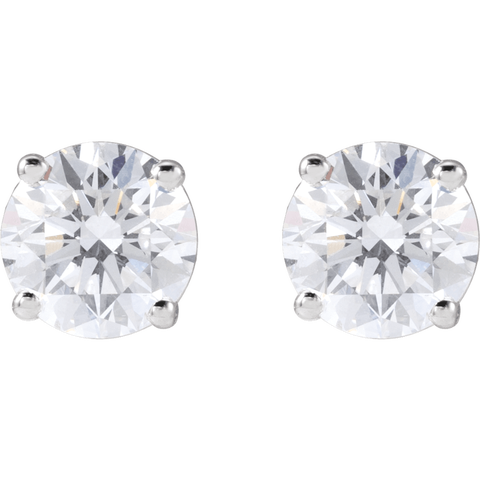4 CT Lab-Grown Diamond Stud Earrings in 14K Gold