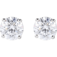 Ivy & Pearl Co. 4 CT Lab-Grown Diamond Stud Earrings in 14K Gold