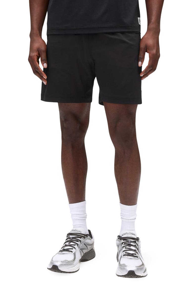 7-Inch Performance Nylon Training Shorts, Main, color, BLACK