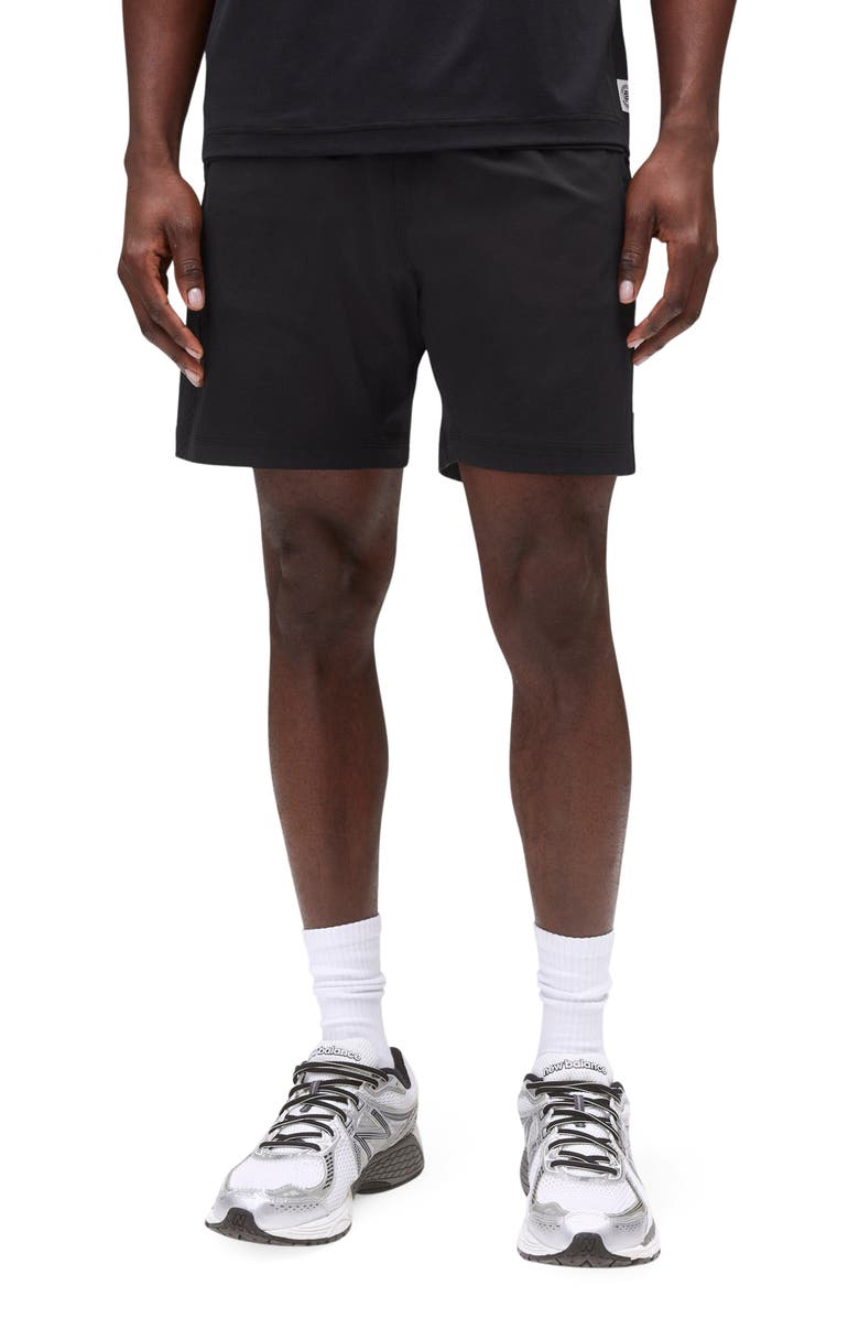 Reigning Champ 7-Inch Performance Nylon Training Shorts, Main, color, Black