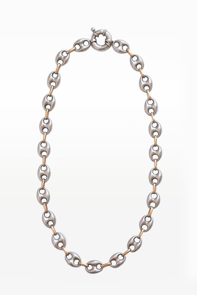 Lekker Necklace II, Main, color, Silver- Gold
