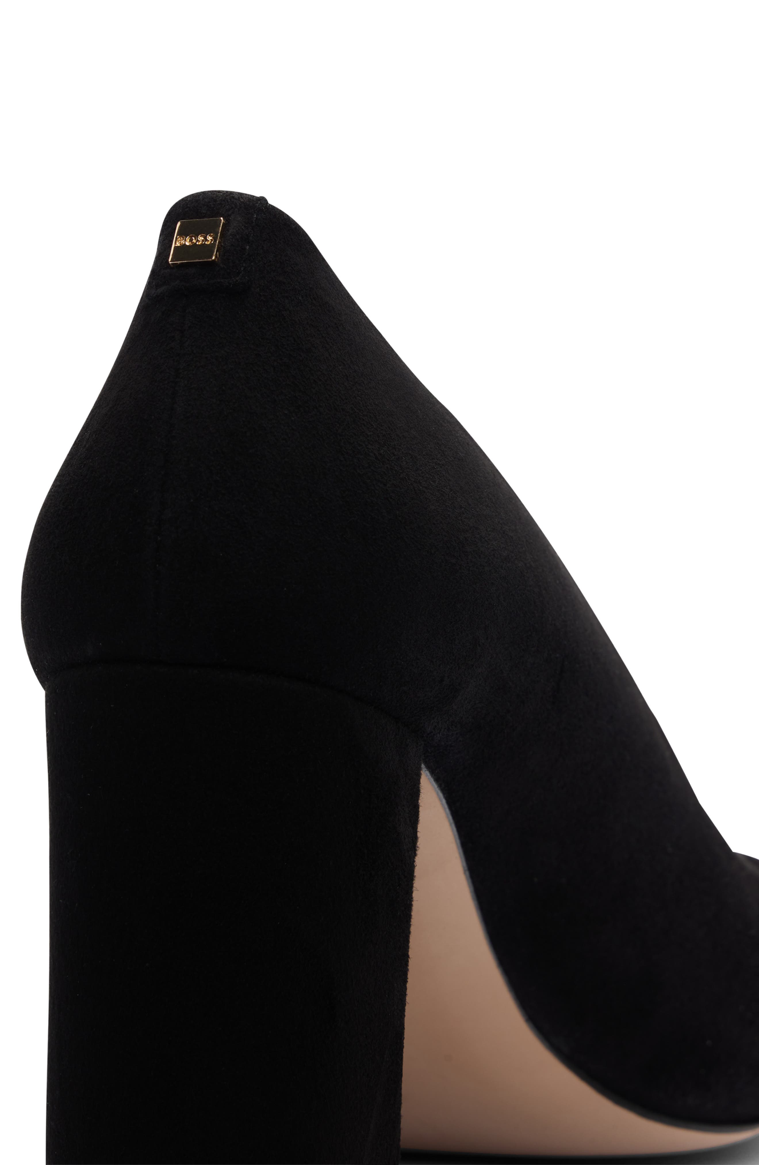 BOSS Janet Block Heel Pointed Toe Pump, Alternate, color, 