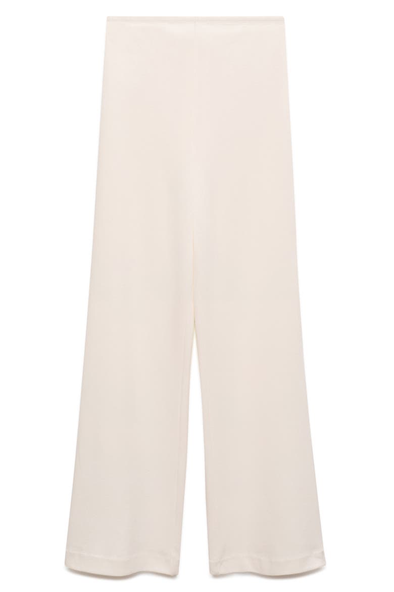 Cotton Blend Wide Leg Maternity Pants, Alternate, color, ECRU