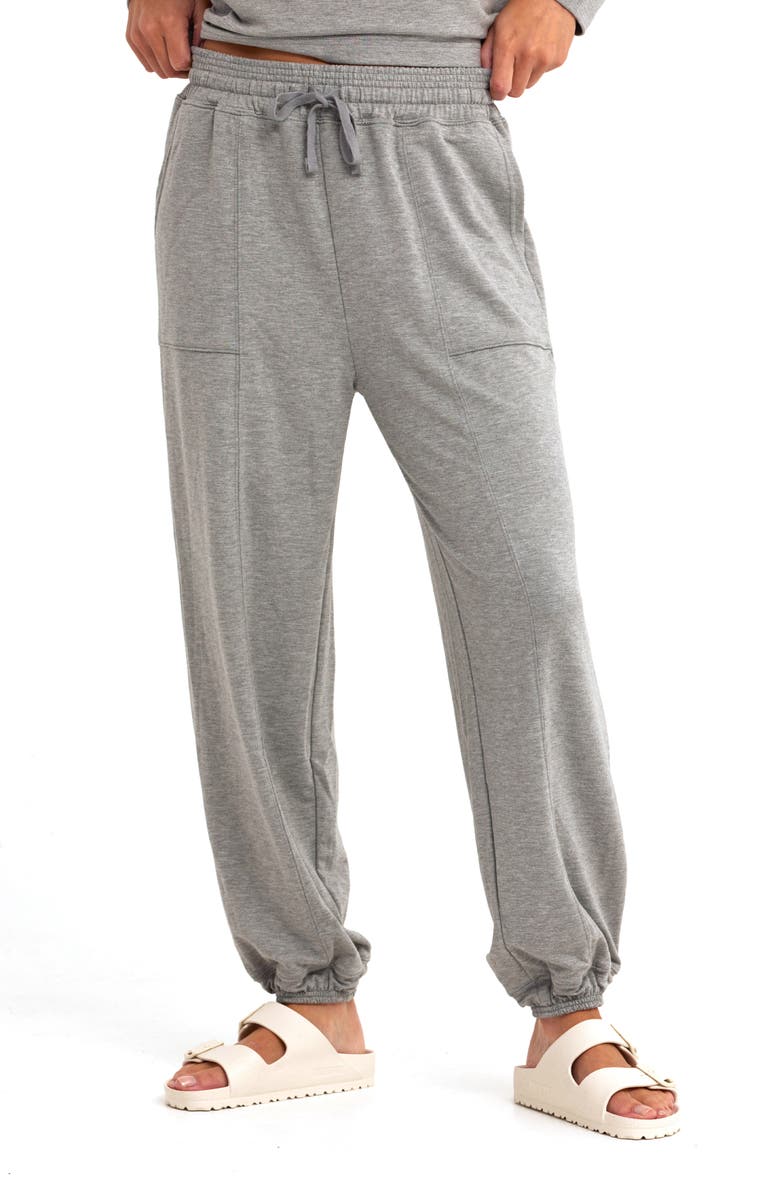 Threads 4 Thought Lottie Terry Sweatpants, Main, color, Heather Grey