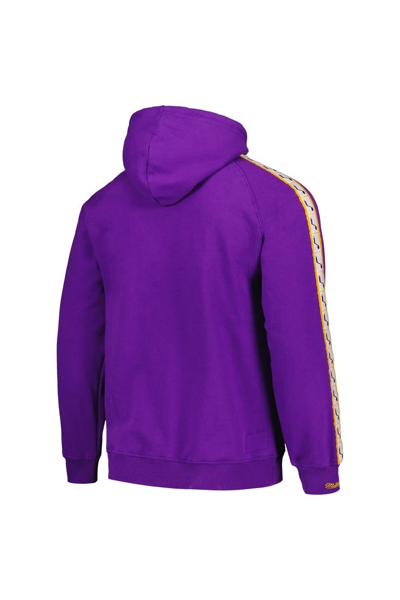 Men's Mitchell & Ness Purple Utah Jazz Hardwood Classics Nights Raglan Pullover Hoodie, Alternate, color, Purple