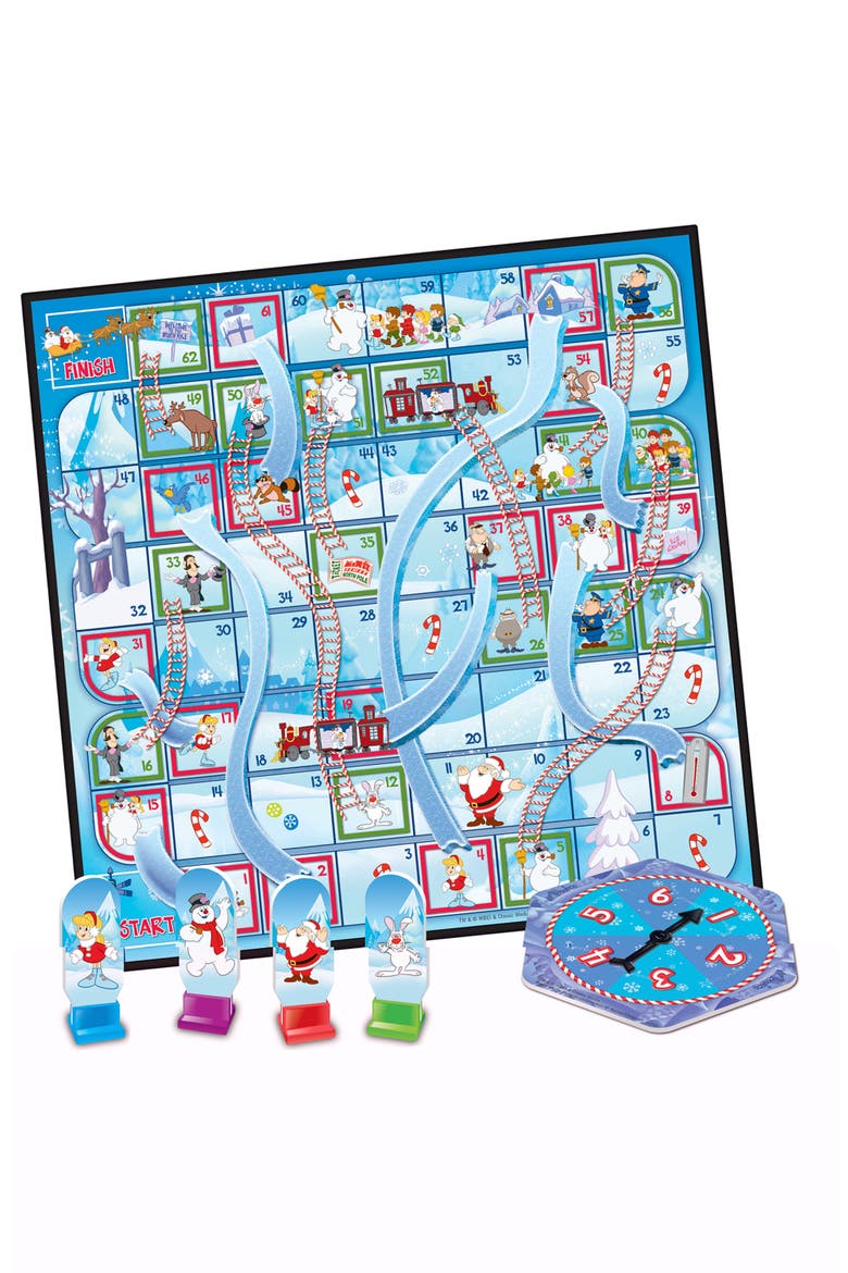 Frosty the Snowman Slides & Ladders Board Game - Christmas Family Fun, Alternate, color, Multicolor