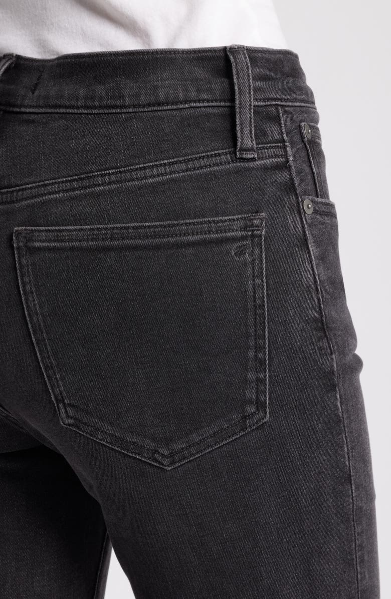 Madewell Kick Out Raw Hem Crop Jeans, Alternate, color, Armand Wash