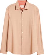 Bugatchi Jimmy OoohCotton® Solid Button-Up Shirt