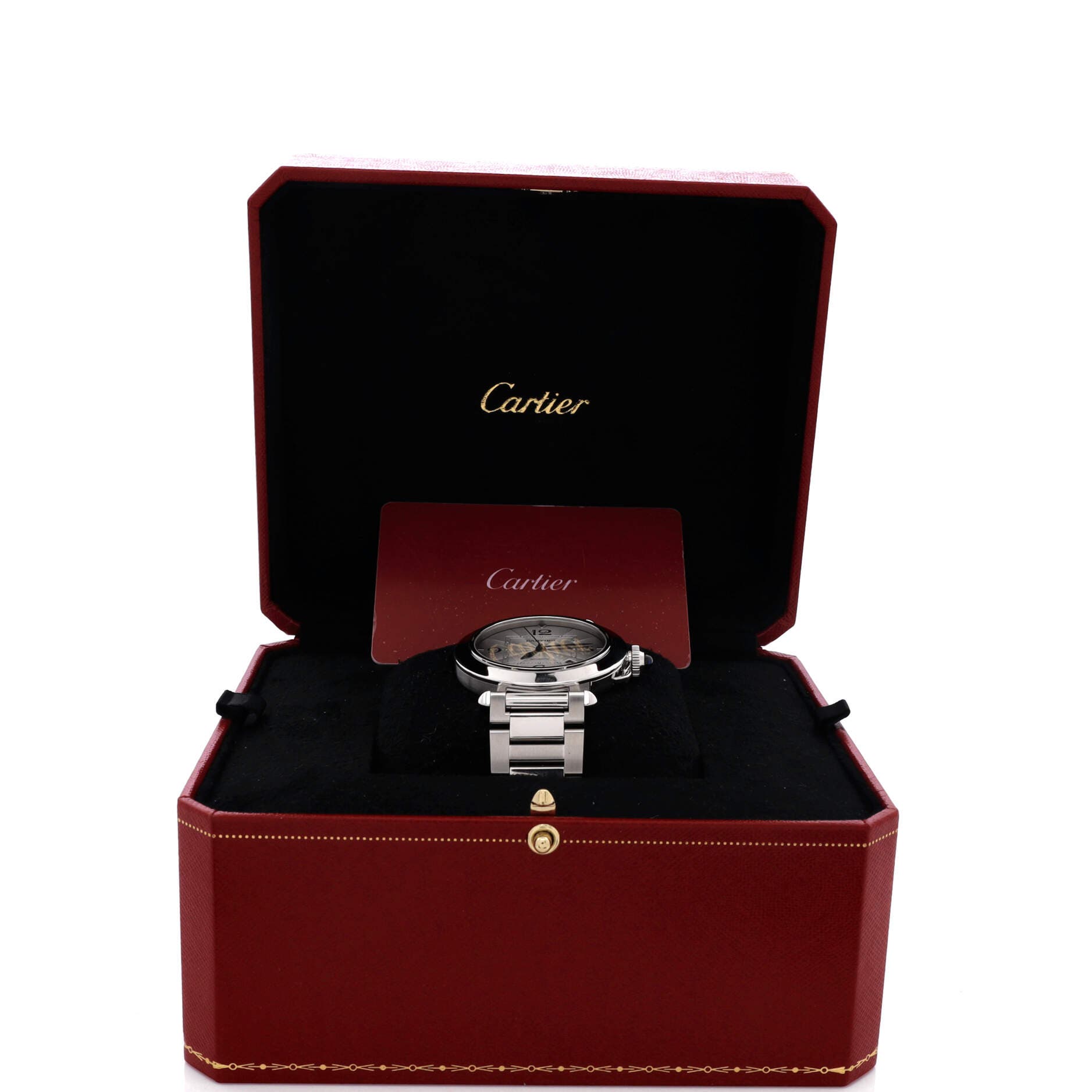 Pasha de Cartier Automatic Watch Stainless Steel 41, Alternate, color, Metallic Silver