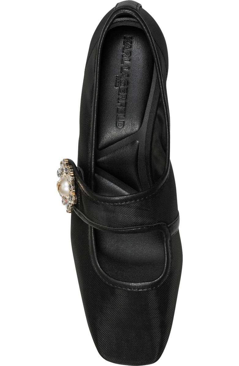 KARL LAGERFELD PARIS Sabelle Mary Jane Flat, Alternate, color, Black