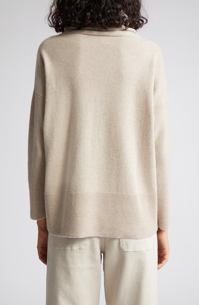 Eleventy Wool & Cashmere Rib Turtleneck Sweater, Alternate, color,