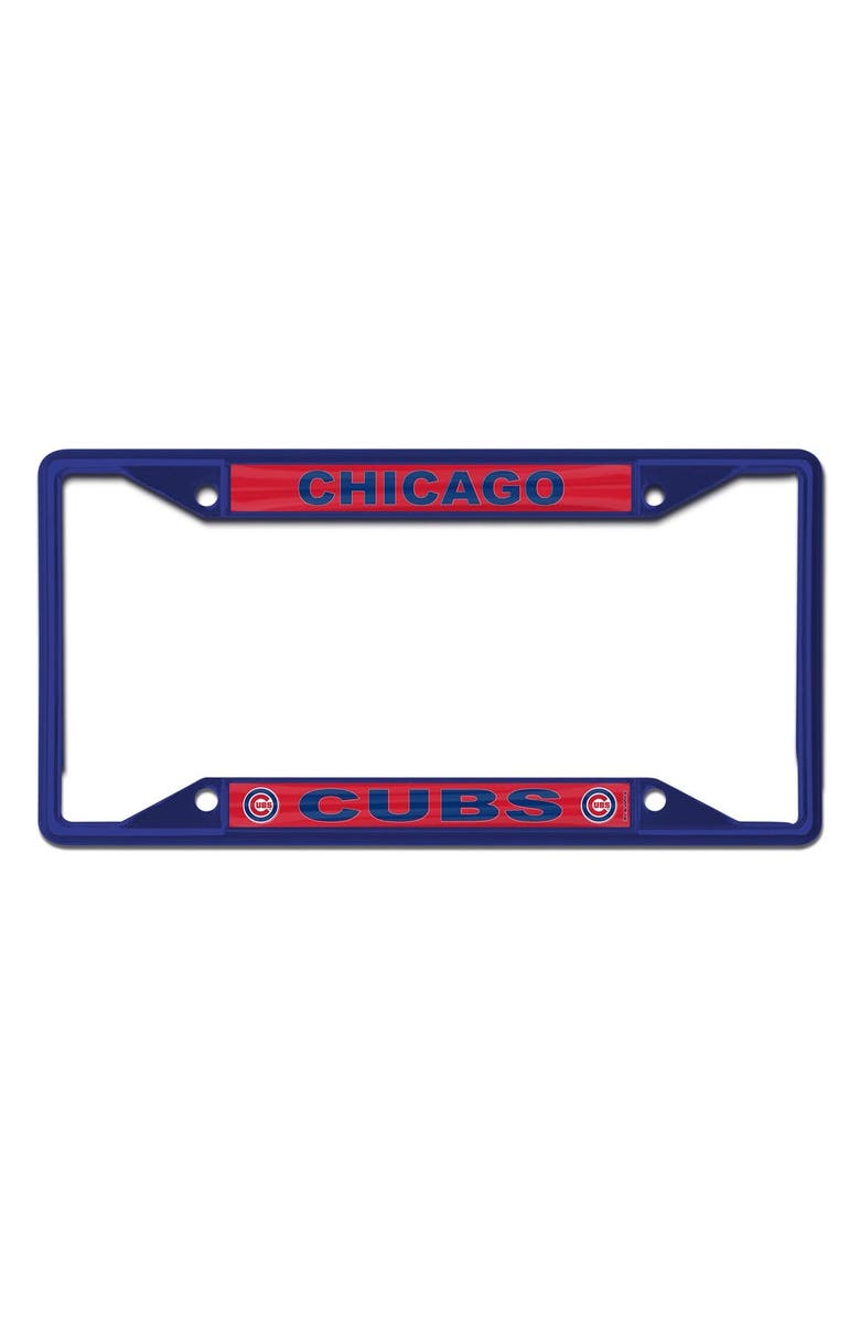 WINCRAFT Chicago Cubs Chrome Color License Plate Frame, Main, color, 
