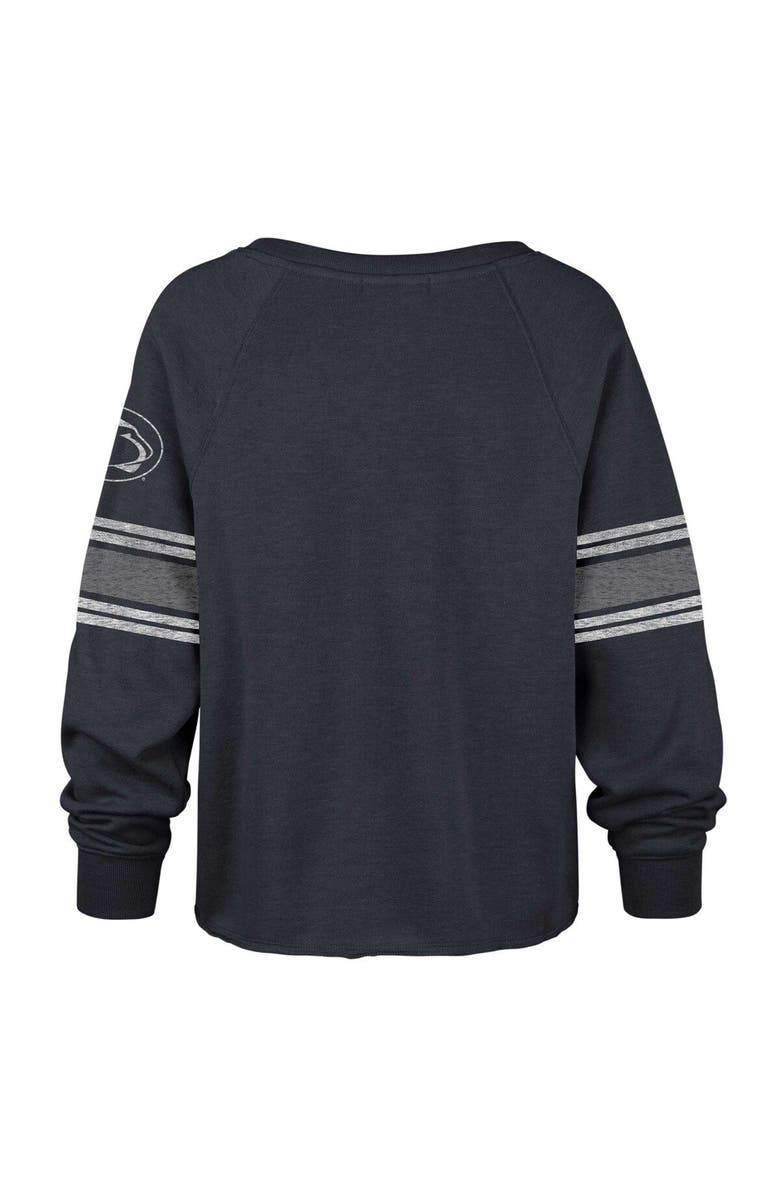 '47 Women's '47 Navy Penn State Nittany Lions Allie Modest Raglan Long Sleeve Cropped T-Shirt, Alternate, color,