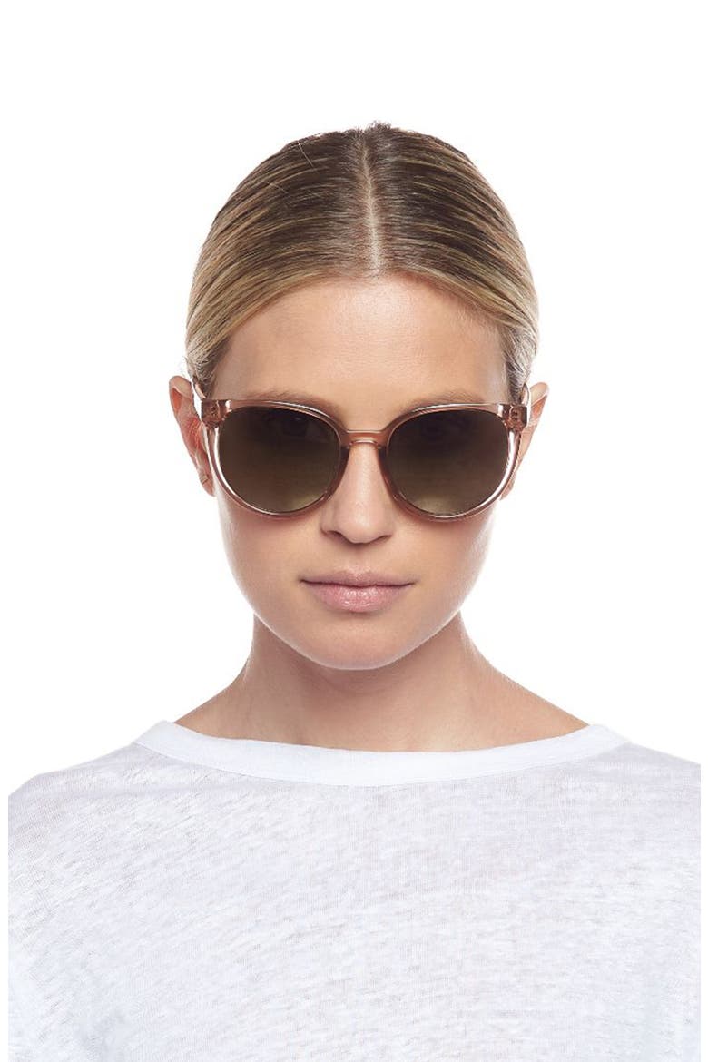 Armada 54mm Mirrored Cat Eye Sunglasses, Alternate, color, STONE/ DARK GOLD MIRROR