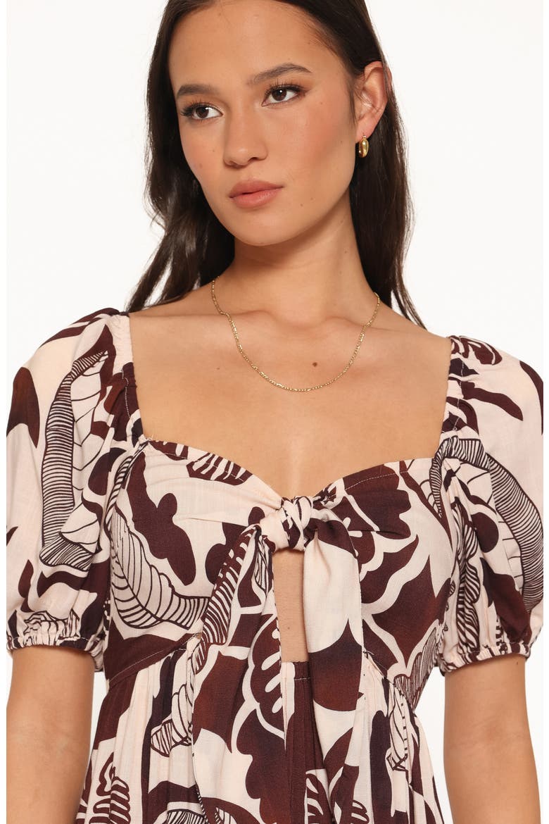 Kepner Maxi Dress, Alternate, color, BROWN FLORAL