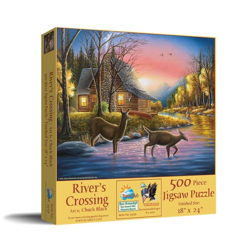 River's Crossing 500 piece Jigsaw Puzzle for Adults