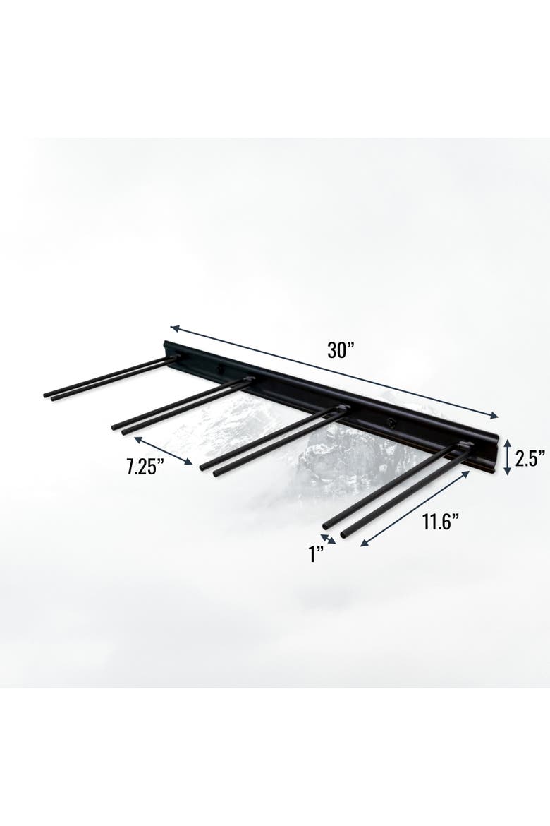 Snowbasin Ski Storage Rack - Holds 8 Pairs of Skis, Alternate, color, Black