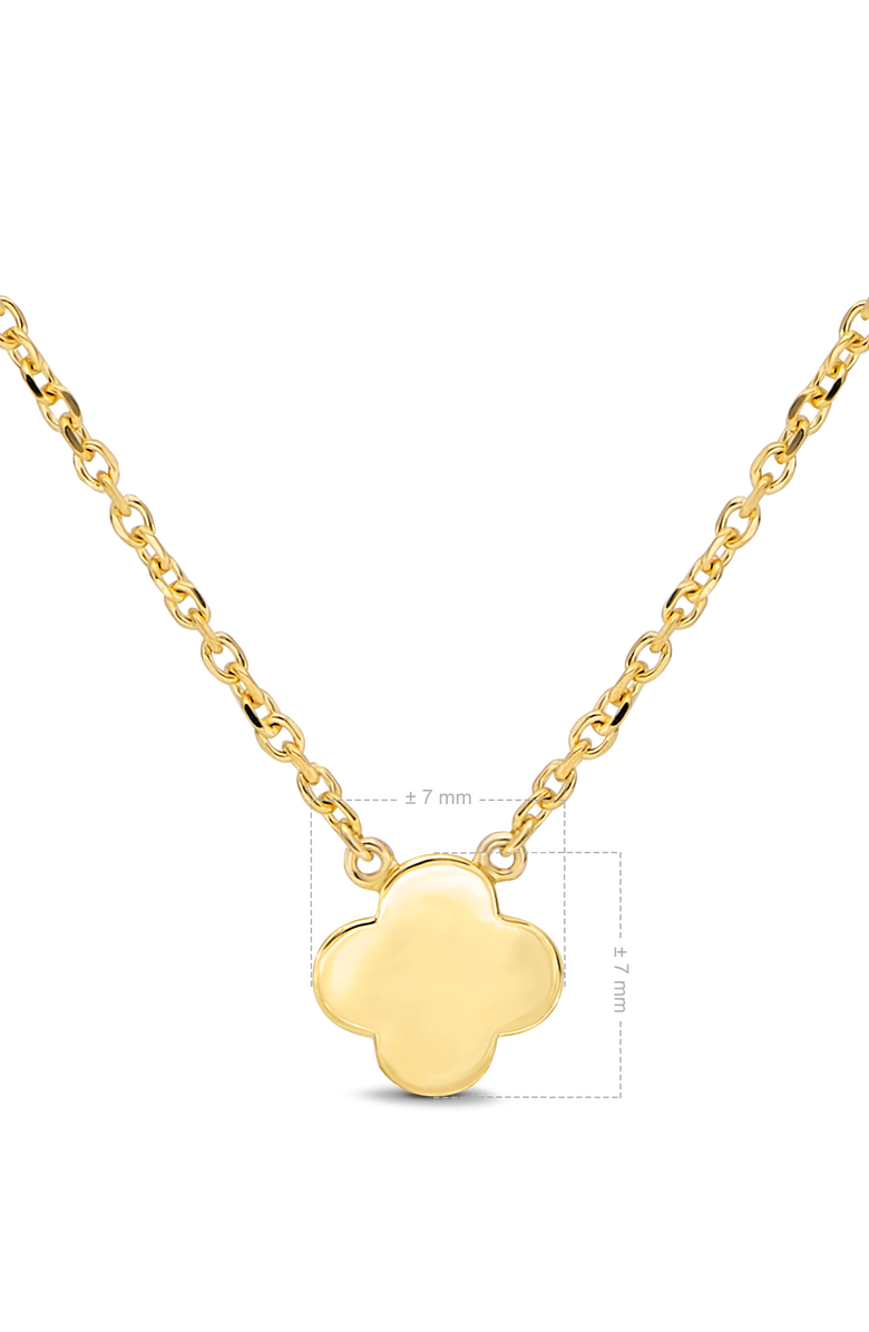 DEVATA Clover Chain Necklace in 14K Gold, 10mm, Alternate, color, Yellow Gold