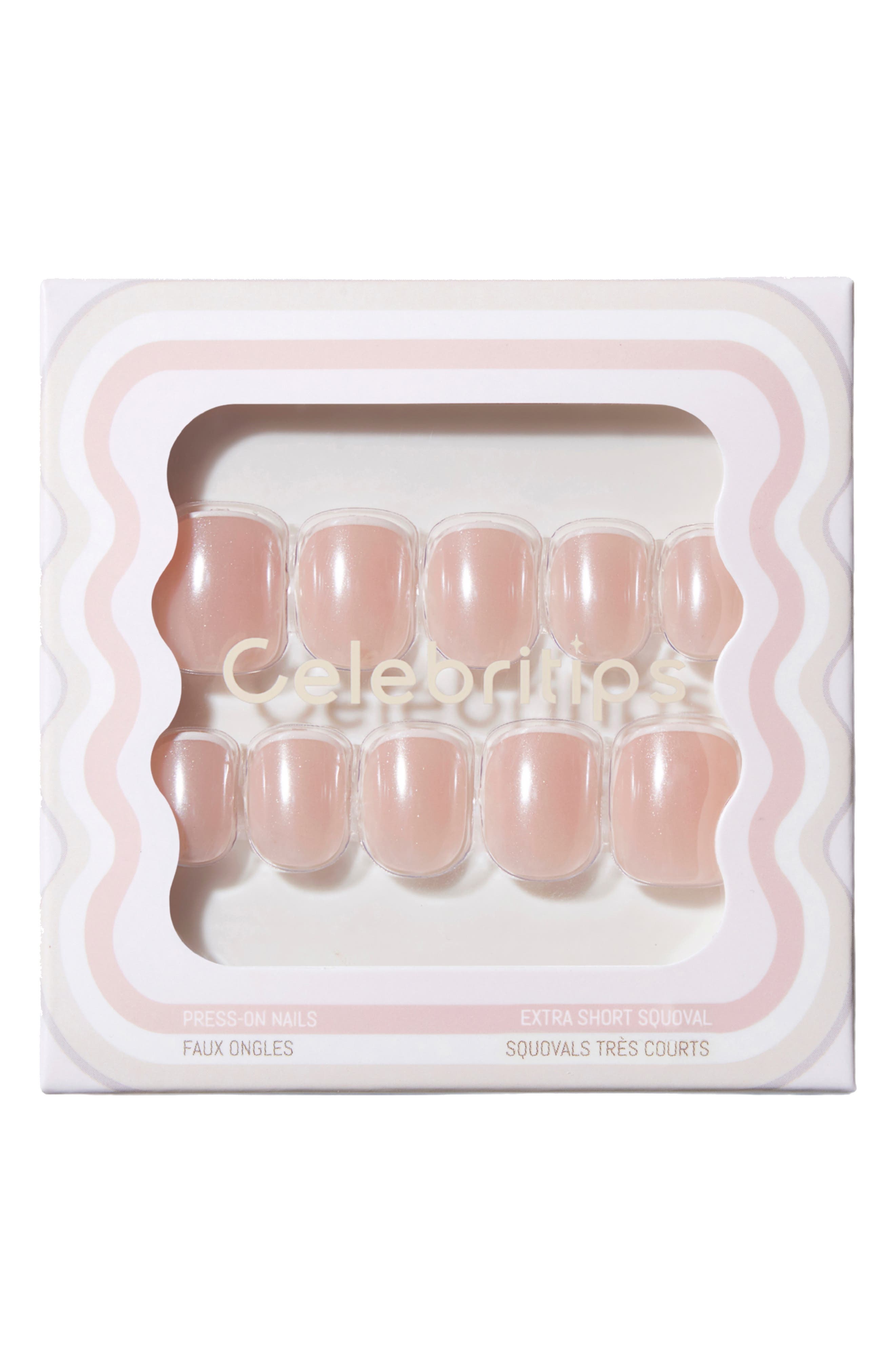 Micro French Glaze Extra Short Square Press-On Nails