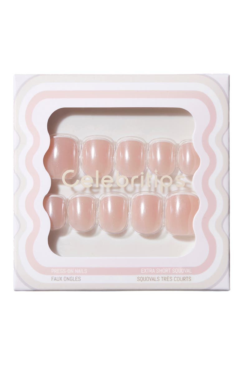 Micro French Glaze Extra Short Square Press-On Nails, Main, color, MICRO FRENCH GLAZE