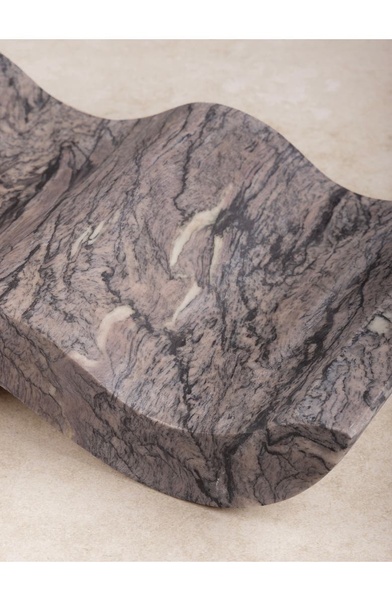 GAURI KOHLI Georgia Onyx Wine Bottle Holder, Alternate, color, Saddle Brown