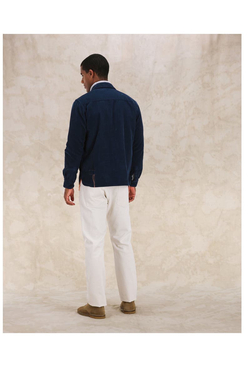 Short Corduroy Overshirt, Alternate, color, NAVY BLUE