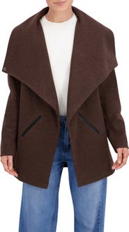 Ookie & Lala Drape Collar Open Front Jacket