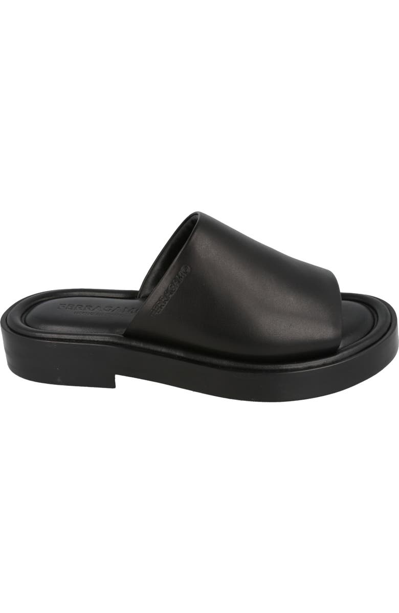 FERRAGAMO Guione Slide Sandal, Alternate, color, Black