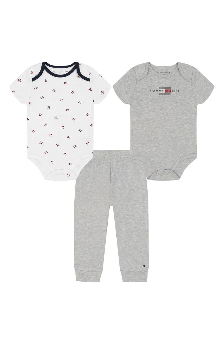 Tommy Hilfiger Bodysuit & Joggers Set, Main, color, Grey