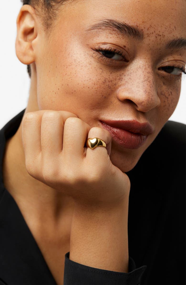 Ana Luisa Heart Ring - Isla, Alternate, color, Gold